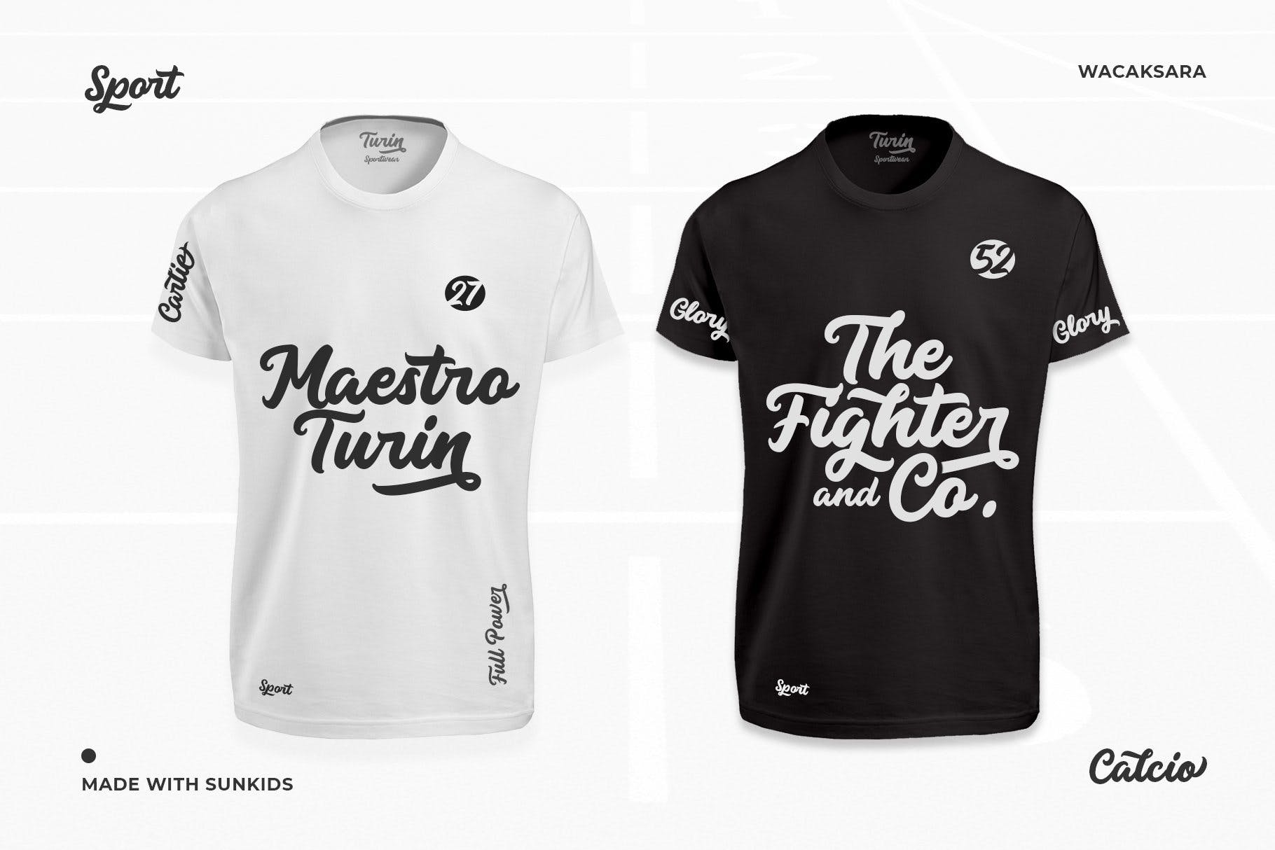 充满体育奥运精神英文粗体艺术字体下载 Sunkids插图(4)