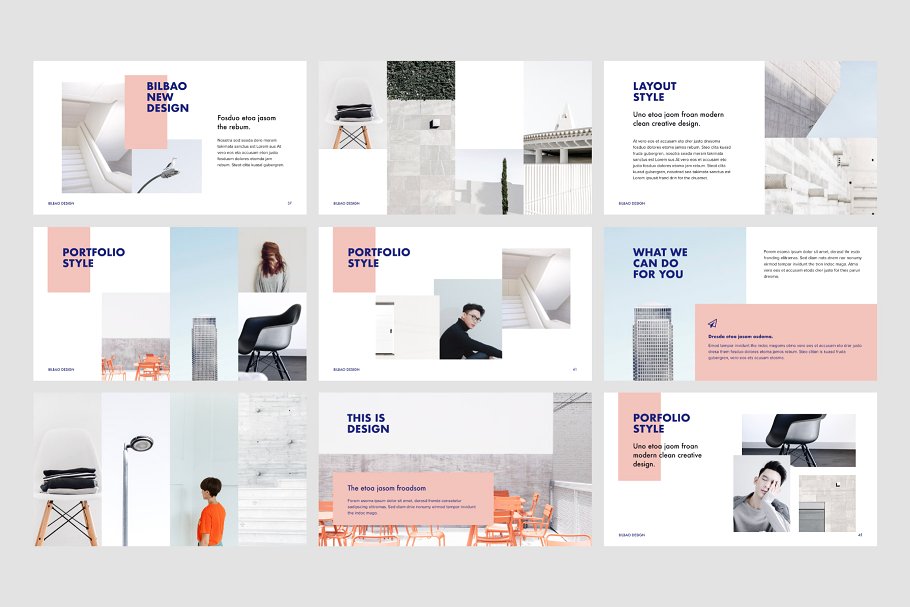 室内创意设计企业Keynote幻灯片模板 Bilbao – Keynote Template + Bonus插图(8)