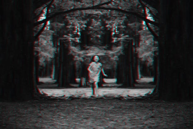 3D红蓝效果出屏照片后期处理PS动作 Anaglyph Photoshop Actions插图(4)