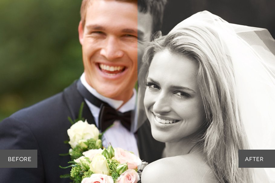 婚礼婚庆照片滤镜PS动作 Weddingful Photoshop Actions插图(5)