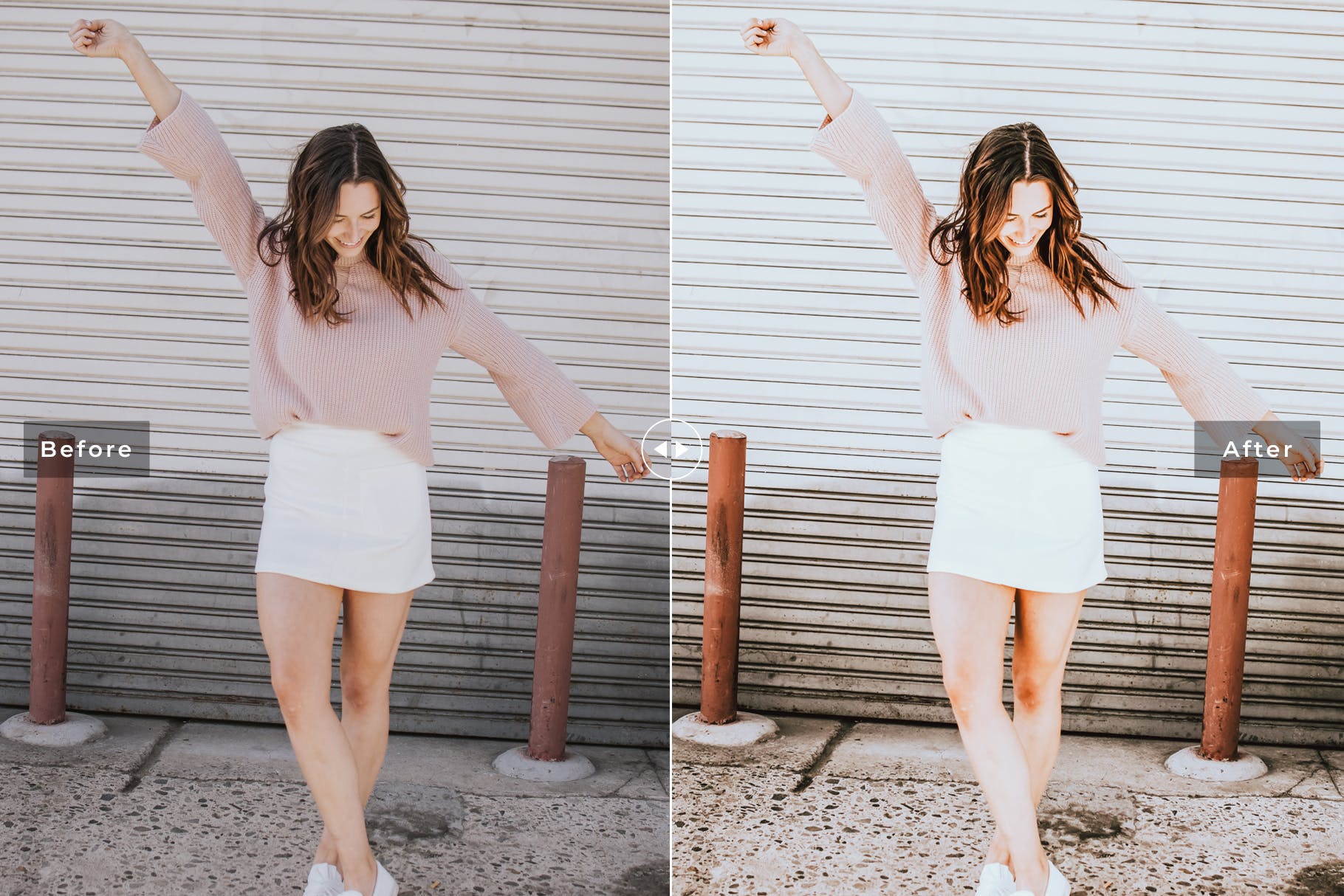 奶油粉红色柔和色调LR调色预设 Vanilla Mobile & Desktop Lightroom Presets插图(3)