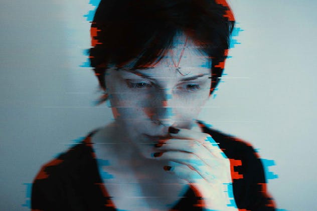 毛刺信号故障照片后期特效PS动作 Glitch Photoshop PSD Actions插图(2)