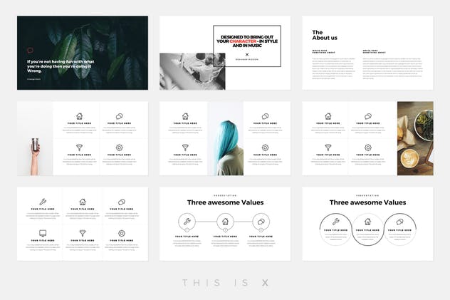 高品质行业趋势分析报告PPT幻灯片模板 The X – Powerpoint Template插图(7)