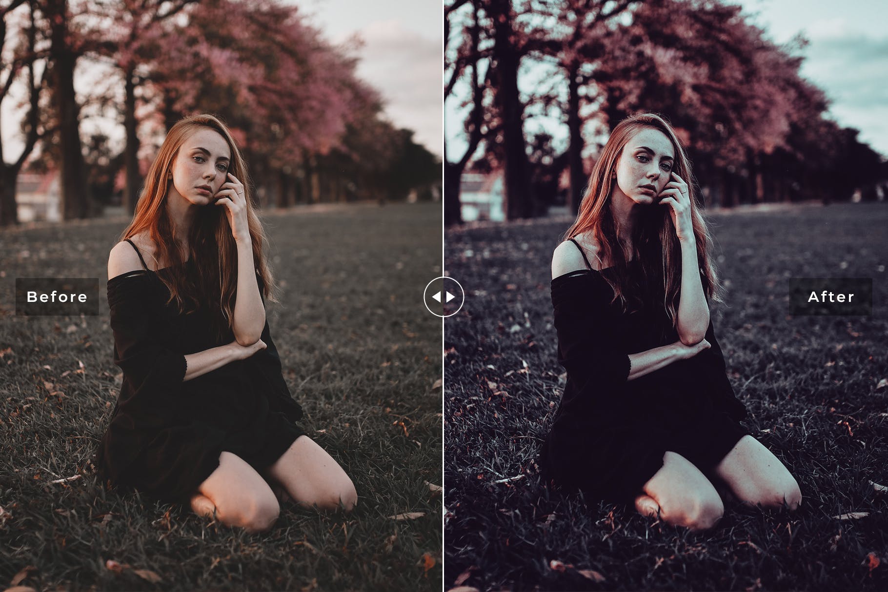 人像摄影照片后期处理华丽调色滤镜LR预设 Wonderland Pro Mobile & Desktop Lightroom Presets插图(4)