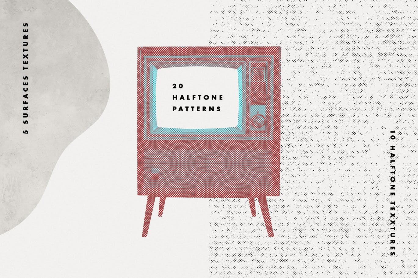 经典半色调图案纹理PS图层样式 Alter Ego Halftone Photoshop Effect插图(2)
