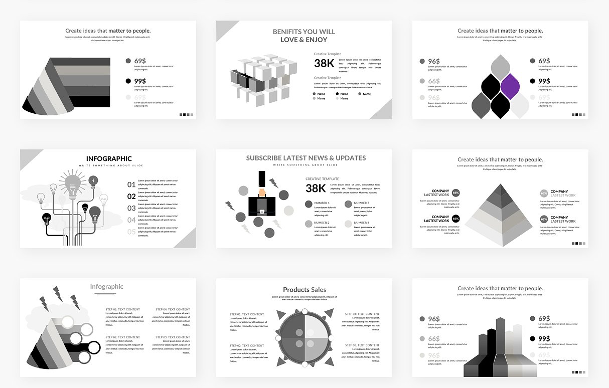 134页独特极简的谷歌幻灯片模板下载[ppt,pptx]插图(8)
