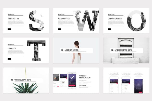 创意项目初创企业路演Keynote幻灯片模板 Slab – Keynote Template插图(7)