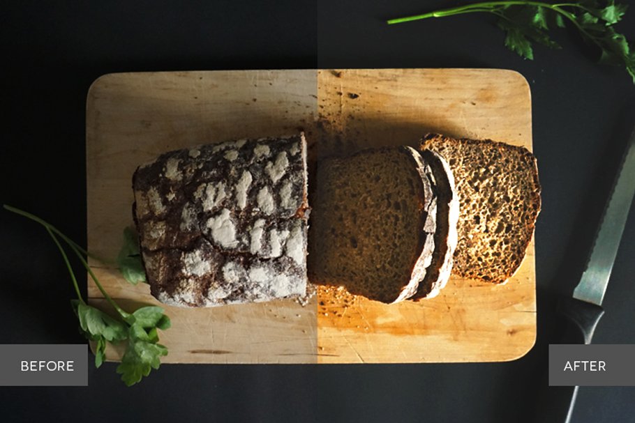 大片级食材摄影特效处理PS动作 Foodie Pro Photoshop Actions插图(4)