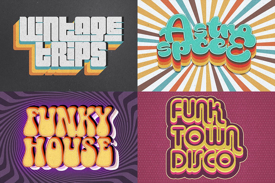 素材库下午茶：150款3D文字效果的PS图层样式 150 3D Text Effects for Photoshop–2.61 GB插图(57)