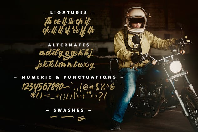 大胆豪迈粗笔画英文手写字体 Maghody Script插图(10)