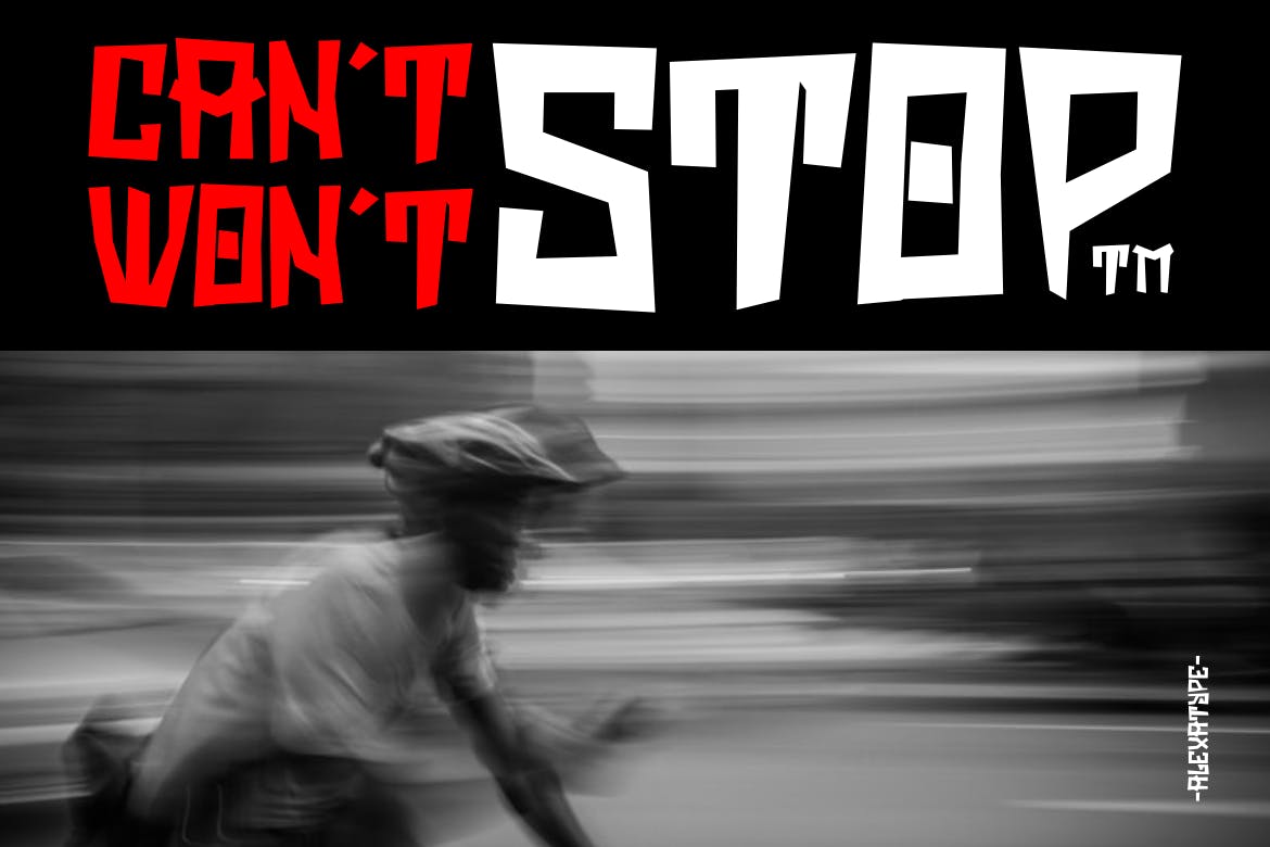 一款活力四射的英文粗体无衬线字体 Critrace – Energetic Display Font插图(2)