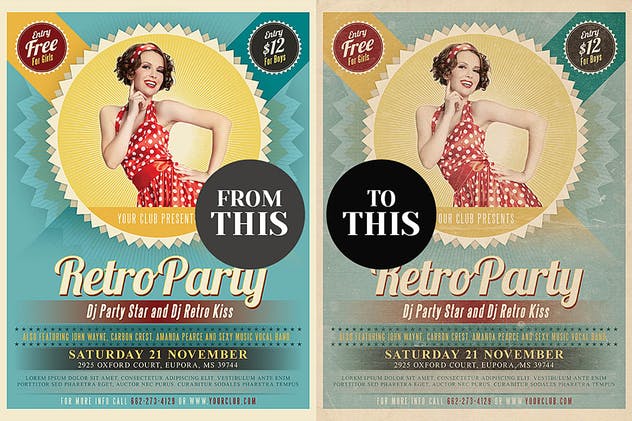 复古艺术照效果PS图层样式 Vintage Effects for Photo or Designs插图(2)