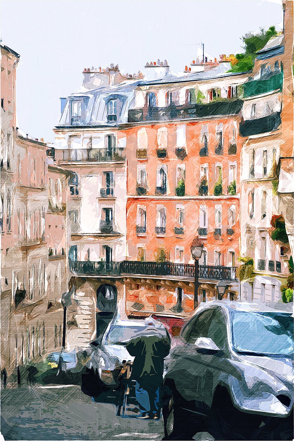 色块画法印象派素描效果PS动作 Concepter – Plein Air Sketch Photoshop Action插图(4)