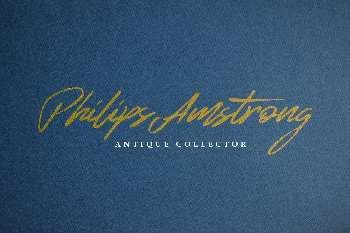 复古英文钢笔签名手写字体 Ancient Signature插图(1)