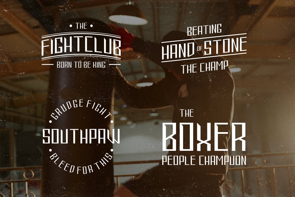 简洁几何外观英文无衬线字体 Ironfist – Strong Condensed Display Sans插图(4)