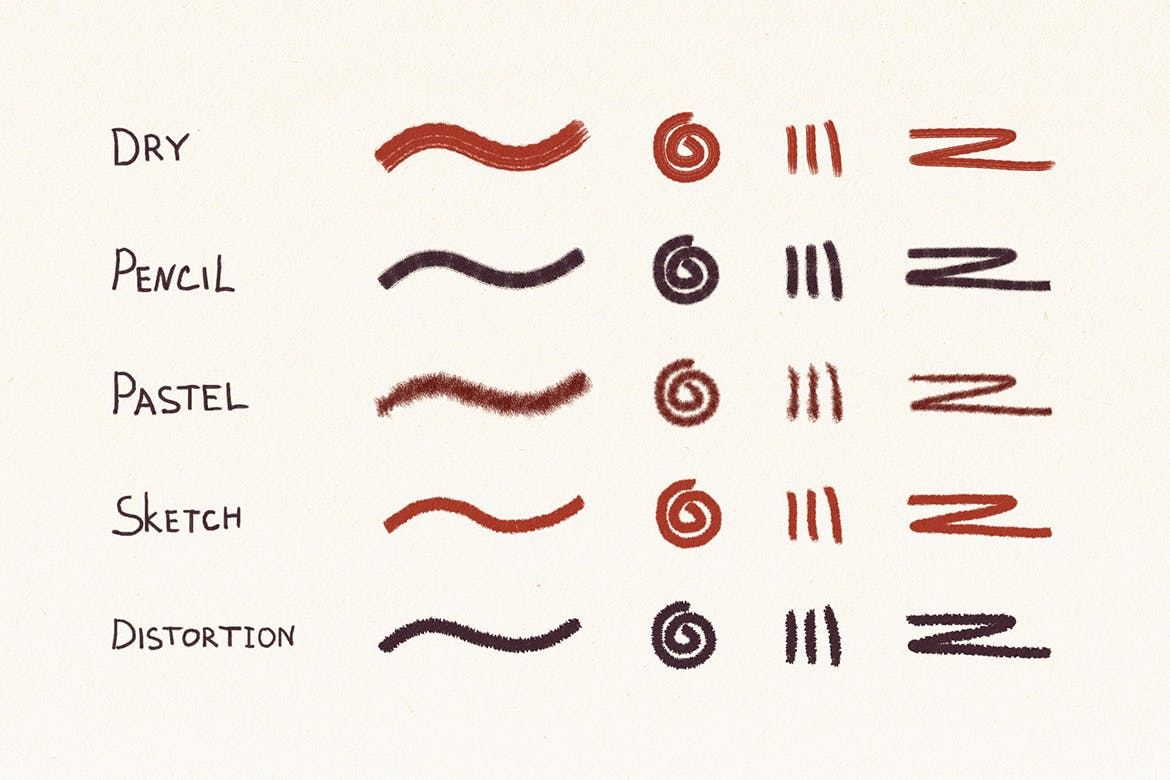 Affinity Designer软件矢量绘画笔刷下载 Hand Drawn Brushes for Affinity Designer插图(1)