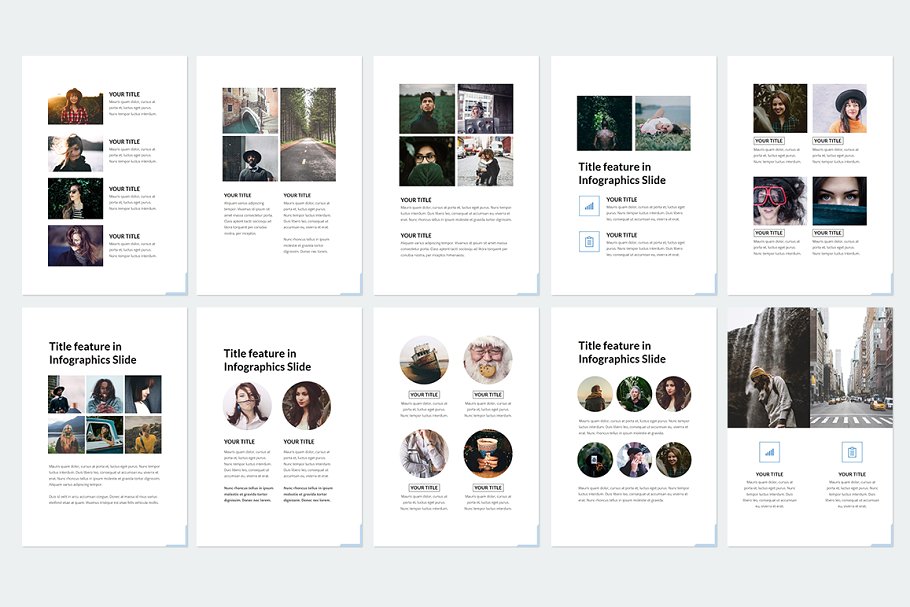 180页简约时尚风格Keynote幻灯片模板 Vertical Keynote插图(2)