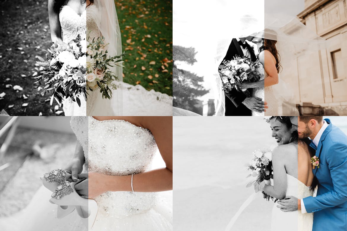 复古黑白照片效果PS艺术照片动作 Black And White Action插图(2)