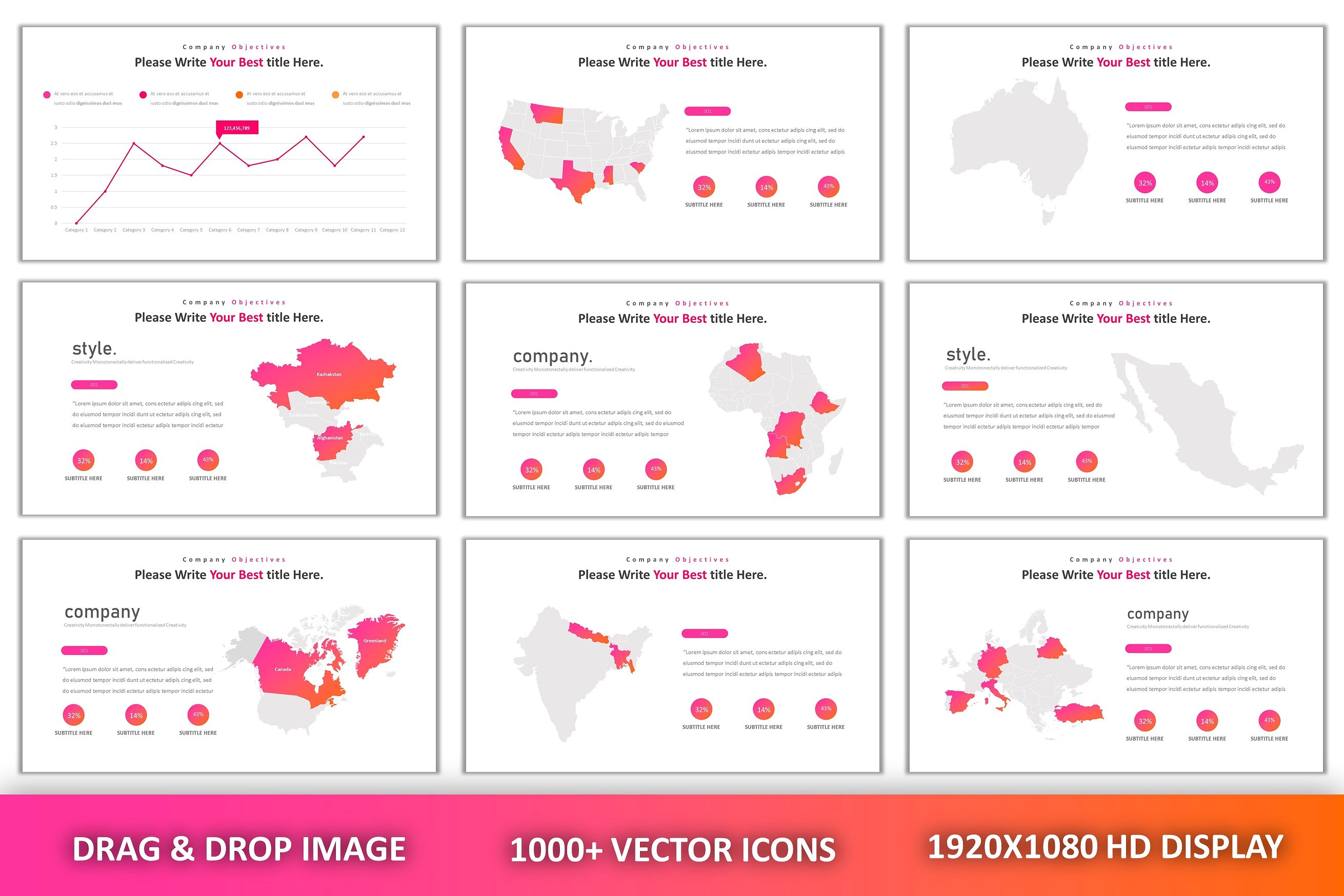 现代创意独特布局的PPT模板下载 Great Modern Creative Powerpoint [pptx]插图(11)