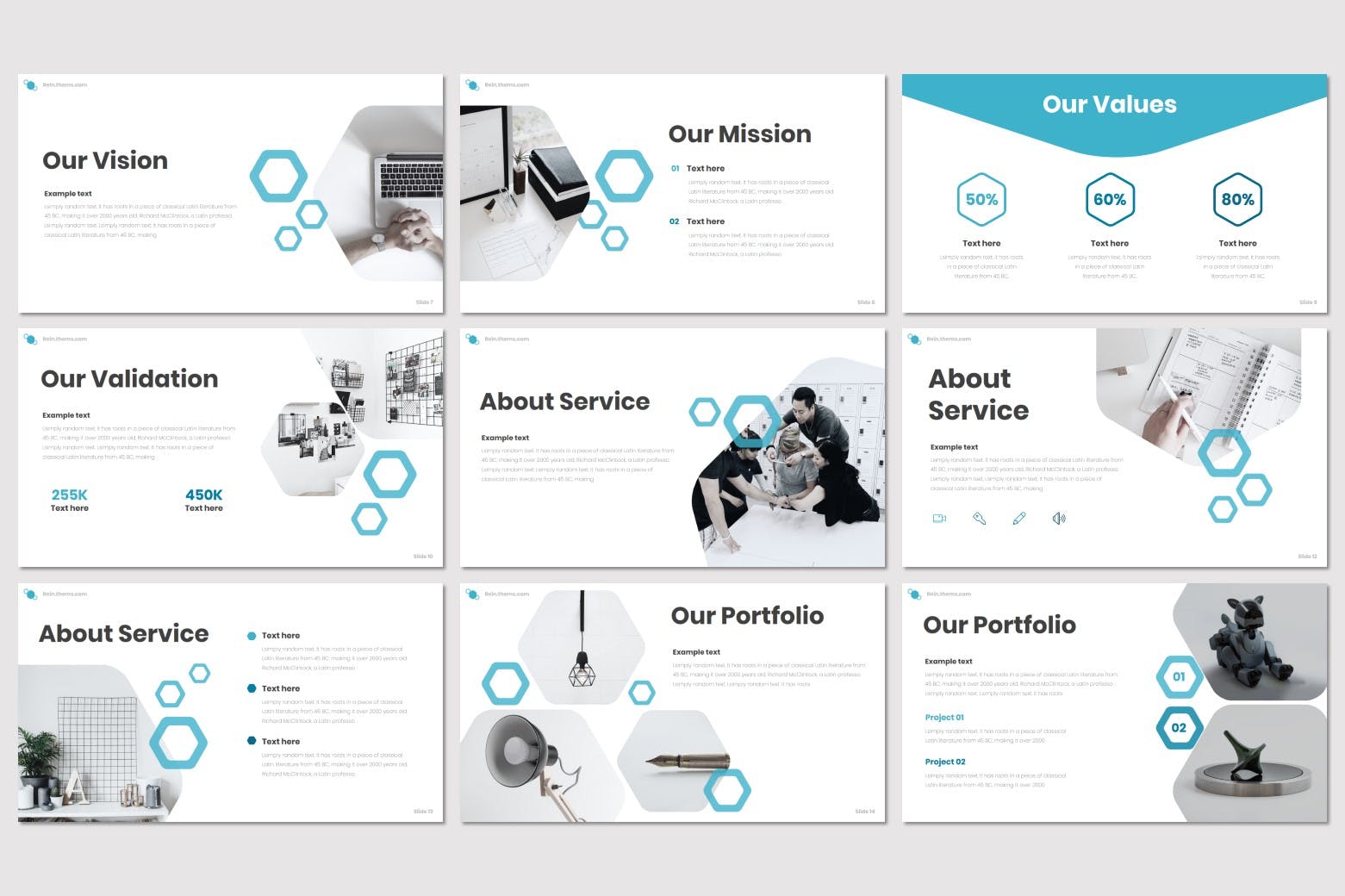 科技公司业务介绍谷歌幻灯片模板 Rein – Google Slides Template插图(2)