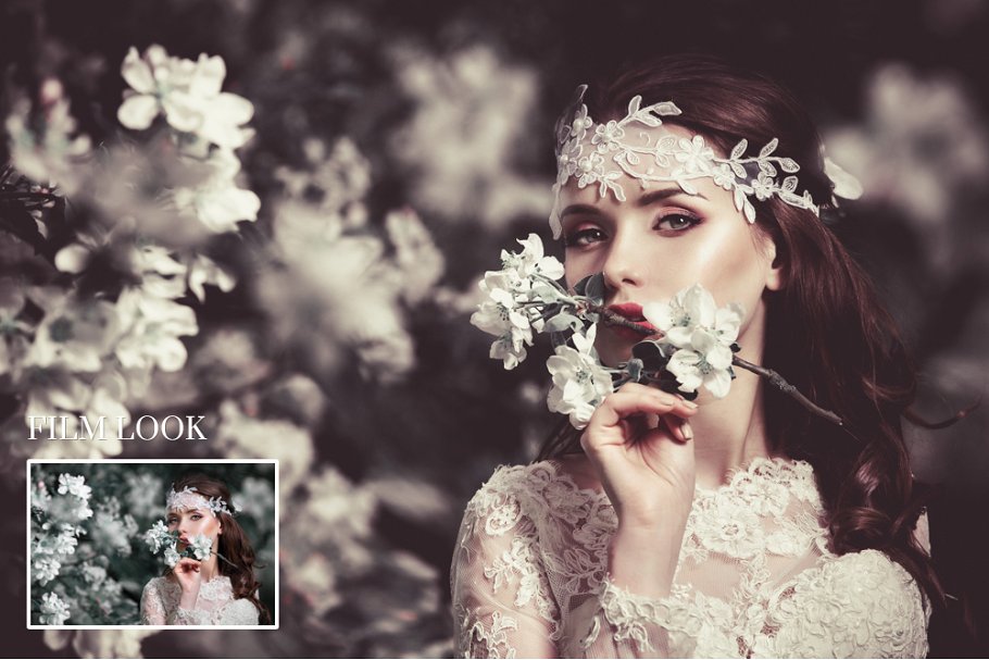 复古婚纱摄影特效PS动作 Photoshop Actions Vintage Wedding插图(6)