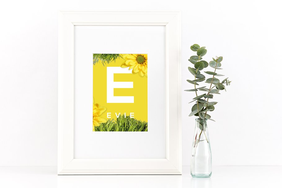 美丽花卉布局排版AI图层样式 FlowerType for Illustrator插图(5)