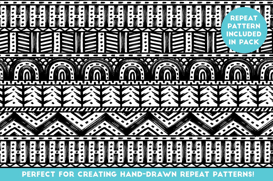 300个不同纹理Illustrator矢量笔刷下载[AI]插图(3)