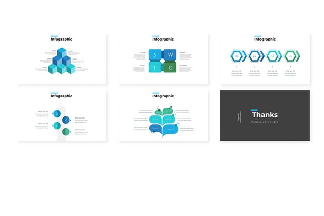 简约数据信息图表Google Slides企业幻灯片模板 Highline – Google Slides Template插图(3)