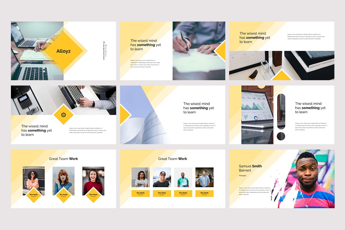 创意商业市场分析报告谷歌幻灯片模板 Allozy Business – Google Slides插图(1)