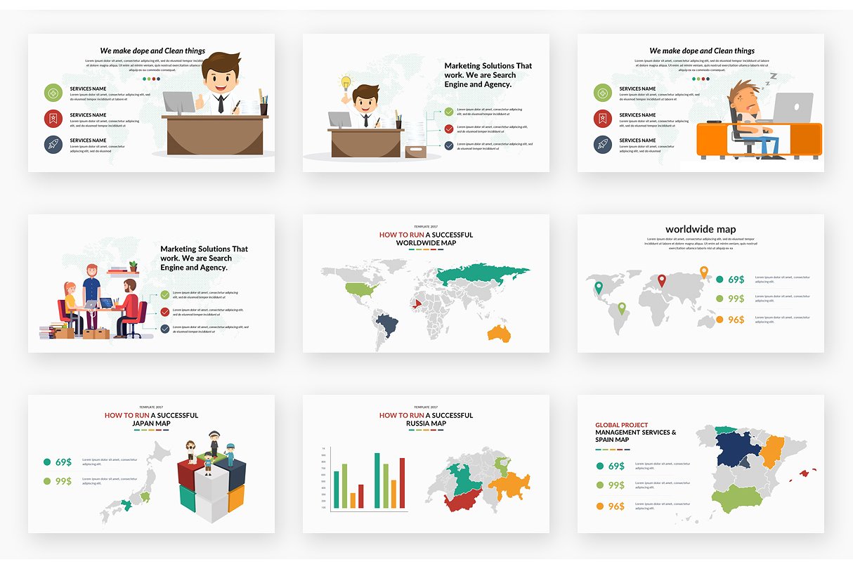 156页独特极简主义的多用途谷歌幻灯片模板下载[pptx]插图(15)