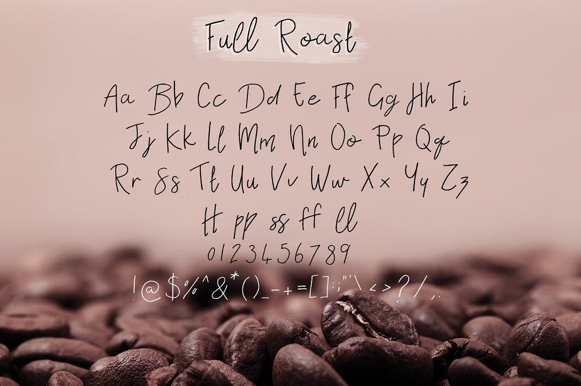 英文钢笔书法字体下载 Black Glow Font插图(3)