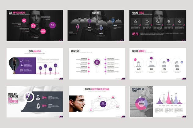 时尚品牌设计PPT幻灯片演示模板 Fashion Powerpoint Presentation插图(6)