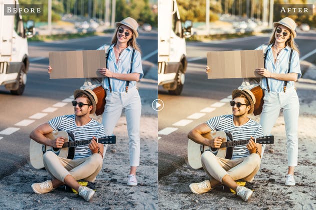 鲜艳色彩旅游照片后期处理调色LR预设 Adventure Mobile Lightroom Presets插图(4)