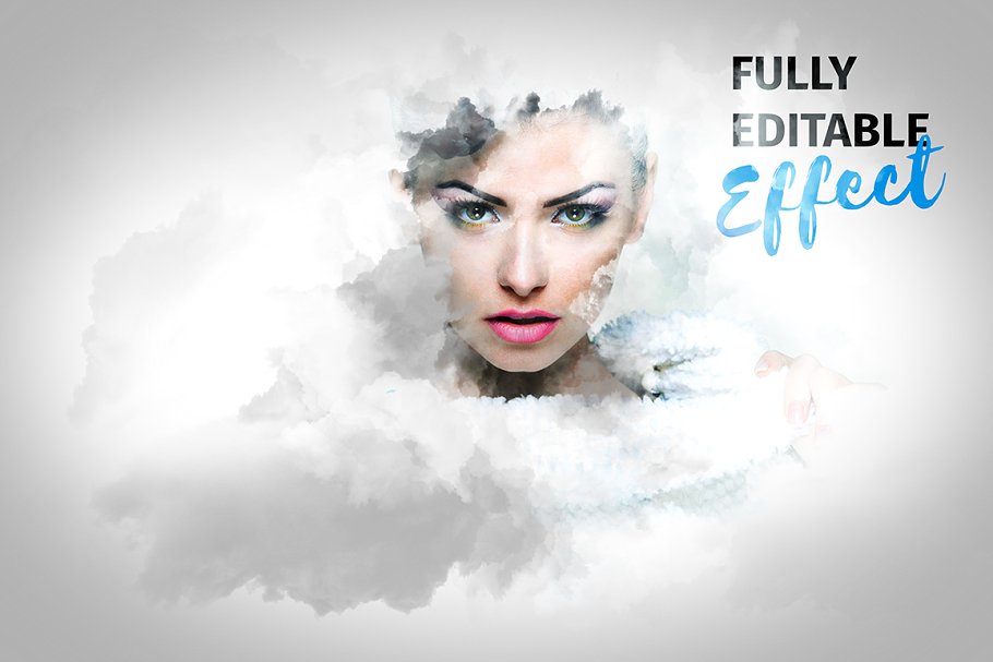 雾锁人物效果PSD图层样式 Cloud Image Toolkit插图(2)