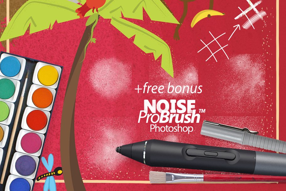 100+高品质PS画笔下载 ProBrush™ 100 + Free Demo插图(1)