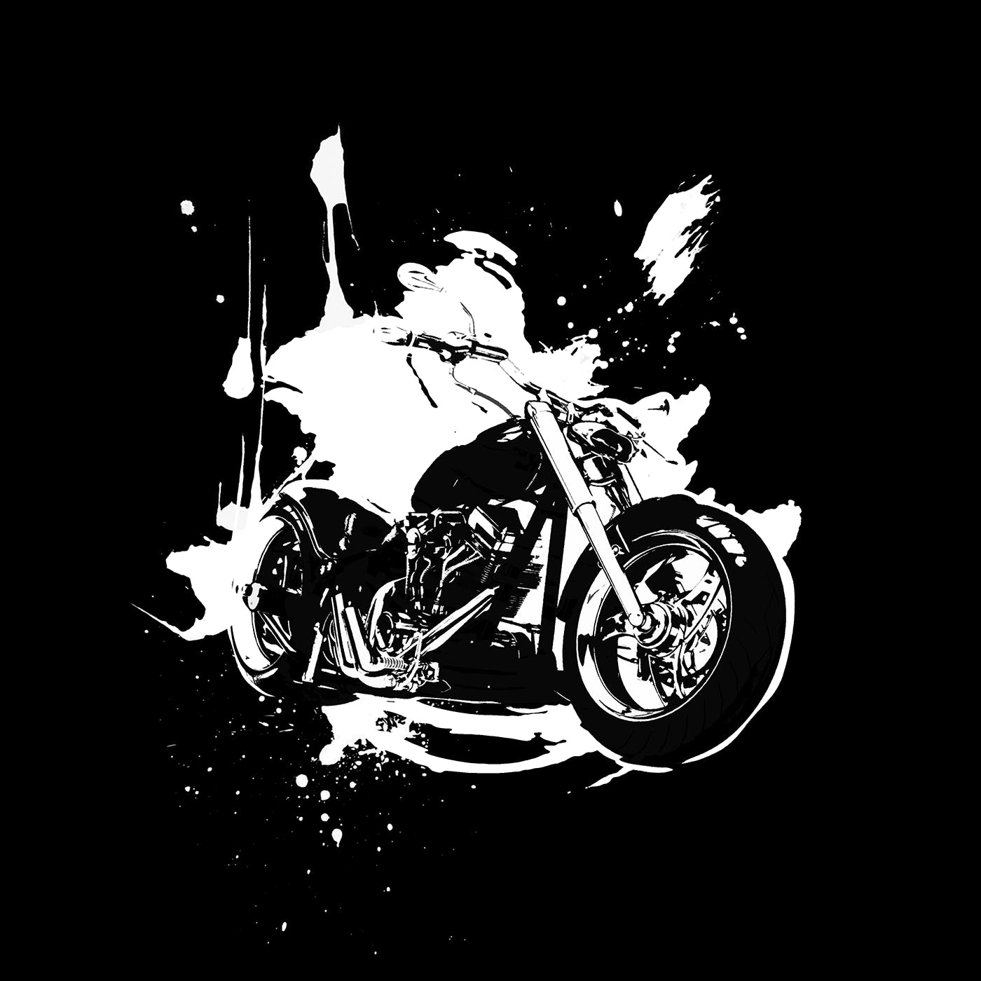 经典泼墨剪影艺术风格照片特效PS动作 Signature CS4+ Photoshop Action插图(10)