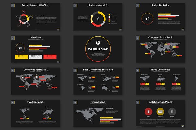 商业报告或创意设计演示Keynote幻灯片模板 Anim8 – Keynote Presentation Template插图(7)