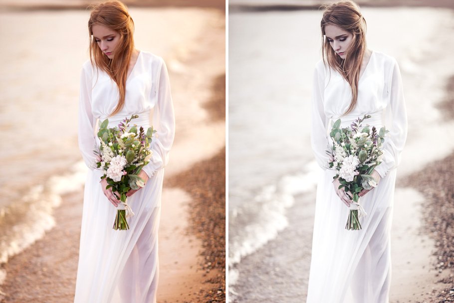 复古婚纱摄影特效PS动作 Photoshop Actions Vintage Wedding插图(7)