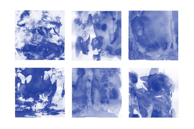 30款水彩绘画手工制作纹理肌理PS笔刷v3 30 Watercolor Texture Photoshop Brushes Vol. 3插图(2)