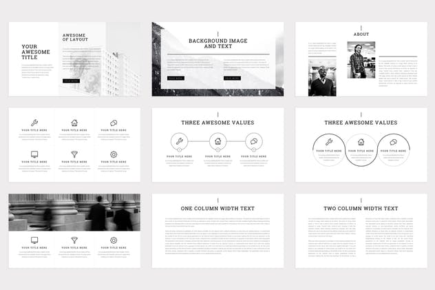 创意项目初创企业路演Keynote幻灯片模板 Slab – Keynote Template插图(2)