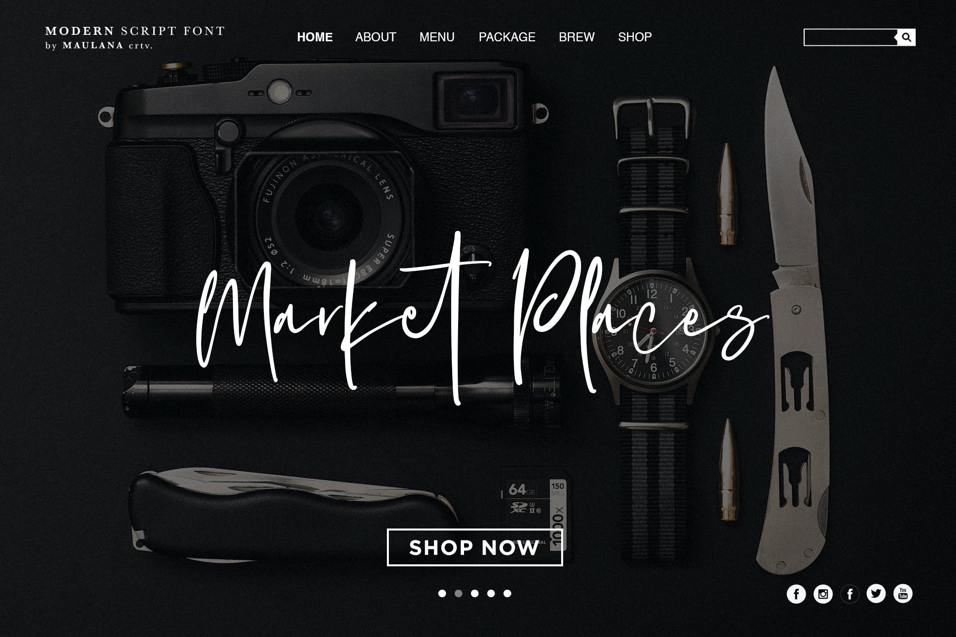 豪迈狂草英文书法字体下载 Hovercut Brush Script Font插图(7)