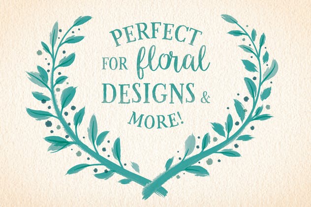 55个逼真水彩绘画AI笔刷 Watercolor Brushes插图(3)