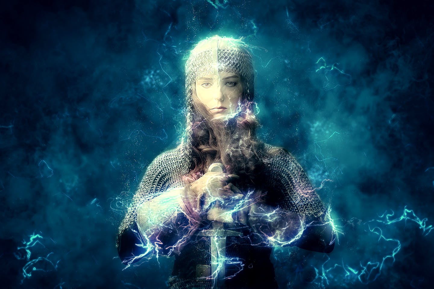 炫酷闪电能量环绕特效PS动作 Impulse CS4+ Photoshop Action插图(2)