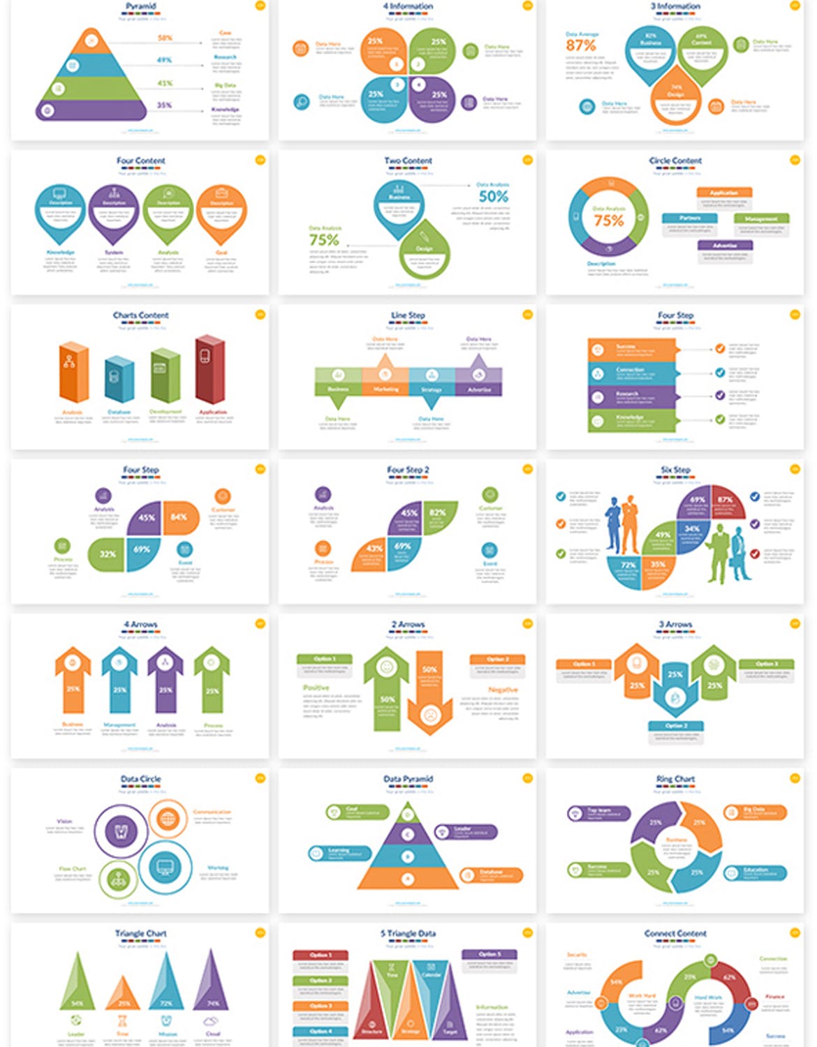 高端商业商务质感的高品质大数据powerpoint幻灯片演示模板（pptx）插图(4)