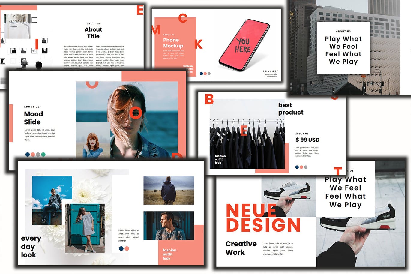 时尚产品目录Keynote演示文稿设计模板 The Script Lookbook – Keynote Template插图(2)