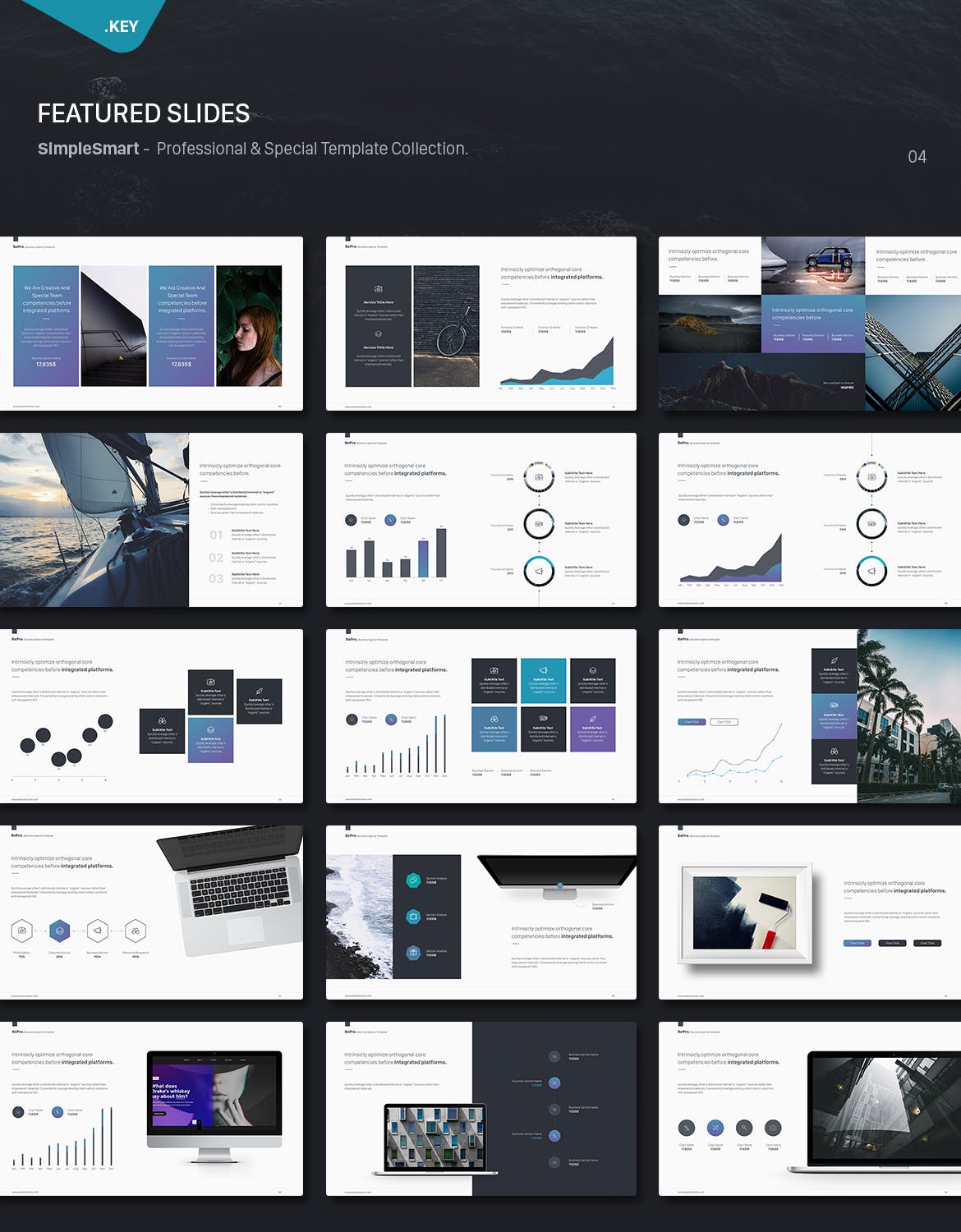 高端时尚的商务商业提案keynote幻灯片演示模版（key）插图(2)