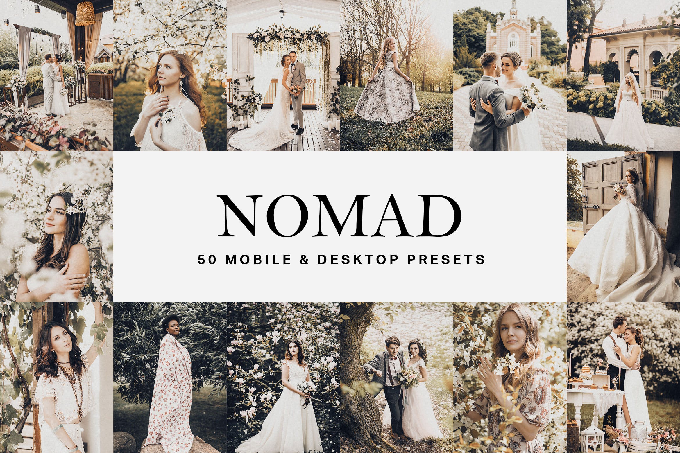 50个棕褐色电影暖色调Lightroom预设＆LUT 50 Nomad Lightroom Presets and LUTs插图