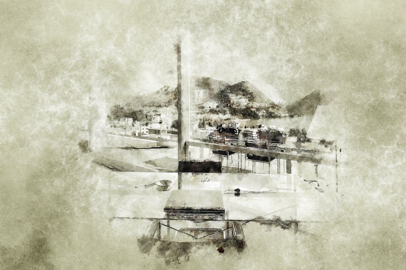 复古怀旧做旧印刷效果一键生成PS动作 Vintage Print CS4+ Photoshop Action插图(3)