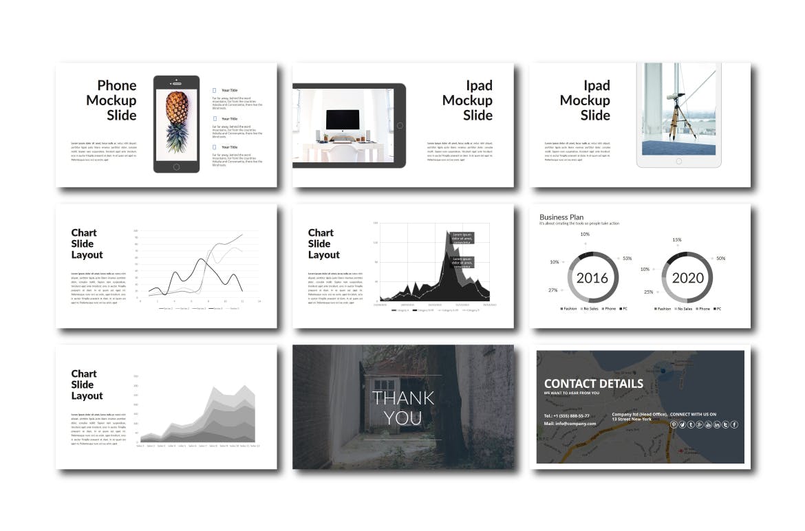 创意设计服务商企业资料素材库精选PPT模板 Lights | Powerpoint Template插图(5)