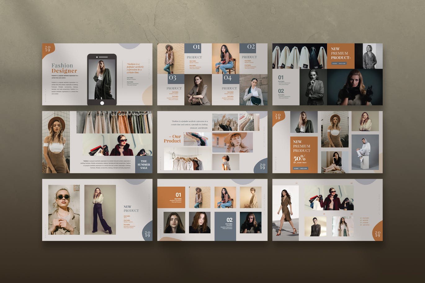 时尚服饰公司介绍谷歌幻灯片设计模板[PPTX] Fashion Google Slided Presentation Template插图(5)